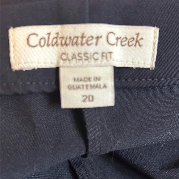 Coldwater Creek polyester/ rayon side zip black dress pants new/tags size 20 - Picture 7 of 7